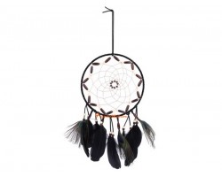 Handmade Dream Catcher Hanging with Peacock Feathers