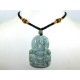 Jade Kwan Kung Pendant with Oriental Necklace