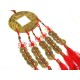Large Coin with 5 coins tassel