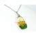 Liuli Glass Kuan Yin Pendant Necklace