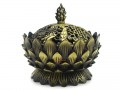 Lotus Incense Burner with 8 Auspicious Objects