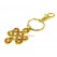 Bejeweled Mystic Knot Lucky Charm Keychain (Yellow)