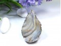 Natural Agate Geode Pendant