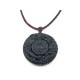 Obsidian Dragon and Phoenix with Bagua Pendant