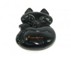 Obsidian Fox Infidelity Protection Amulet