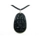 Obsidian Guardian Deity Horoscope Protector Pendant for Rat