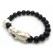 Obsidian with 999 Silver Money Frog and Dragon Tortoise Charm Bracelet