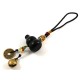 Obsidian Wu Lou for Health with Bell Hanging