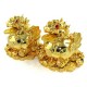 Pair of Wealthy Golden Winged Pi Yao