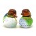 Pair of Colorful Liuli Glass Mandarin Ducks for Love