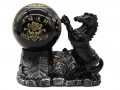 Pair of Victory Horse With Good Fortune Obsidian Crystal Ball