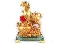 Prosperity Golden Dog with Wealth Pot