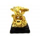 Prosperity Golden Dragon With Gold Ingot