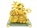 Prosperity Golden Ox with Wealth Bag