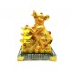 Prosperity Golden Rat with Stack of Gold Ingots