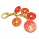 Protection and Blessing 5 Amulet Coins Keychain