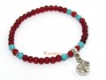 Red Agate Wealth Bag Bracelet