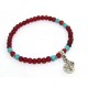 Red Agate Wealth Bag Bracelet