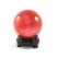 Red Feng Shui Crystal ball on stand
