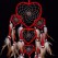 Red Hearts Dream Catcher Hanging With Feathers and Beads