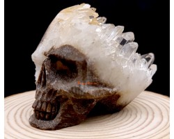 Skull Crystal Clear Quartz Cluster