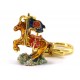 Sky Horse With Flag Of Success Keychain