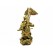 Brass Majestic Five Flags Kwan Kung Statue (L)