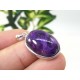Sugilite Cabochon Pendant with 925 Silver Frame