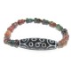 Tibetan Dzi Bead of Your Choice with Wu Lou Bloodstone Bracelet