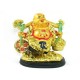 Golden Travelling Laughing Buddha for Wealth Luck