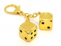 Victory in Gambling Keychain (Gold)