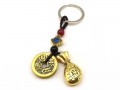Wealth Bag with 5 Coins Keychain