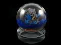 Crystal Ball with White Dzambala Tibetan Wealth God