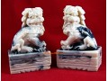 Pair of Protective Feng Shui Foo Dogs (white)