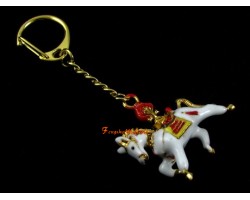 Windhorse Carrying Flaming Jewel Keychain