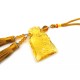 Yellow Liu li Wealth Bag with Piyao Tassels