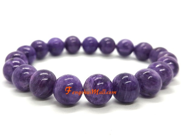 Purple Charoite Crystal Bracelet :: Feng Shui Jewelry