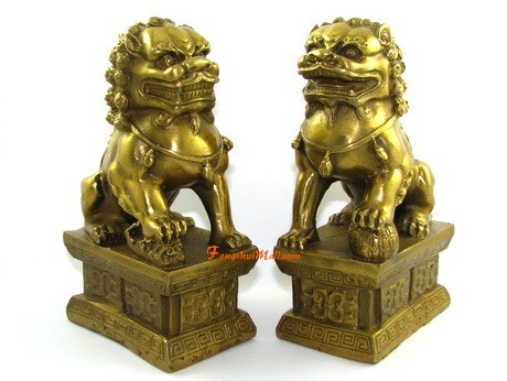 Feng Shui Foo Dogs Pair for Protection 